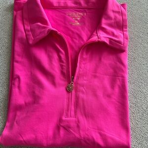 Lilly Pulitzer UPF 50+ Luxletic Frida Half Zip Polo - size M